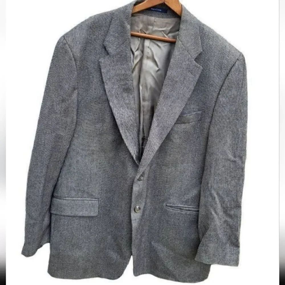 Ralph Lauren Polo University Lambswool Herringbone Blazer Men's 46R